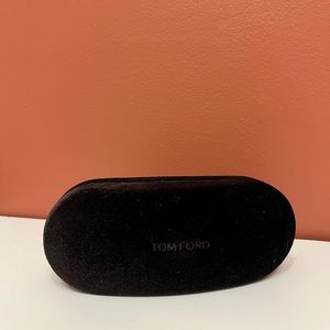 TOM FORD sunglasses glasses case soft velour velvet finish brown black